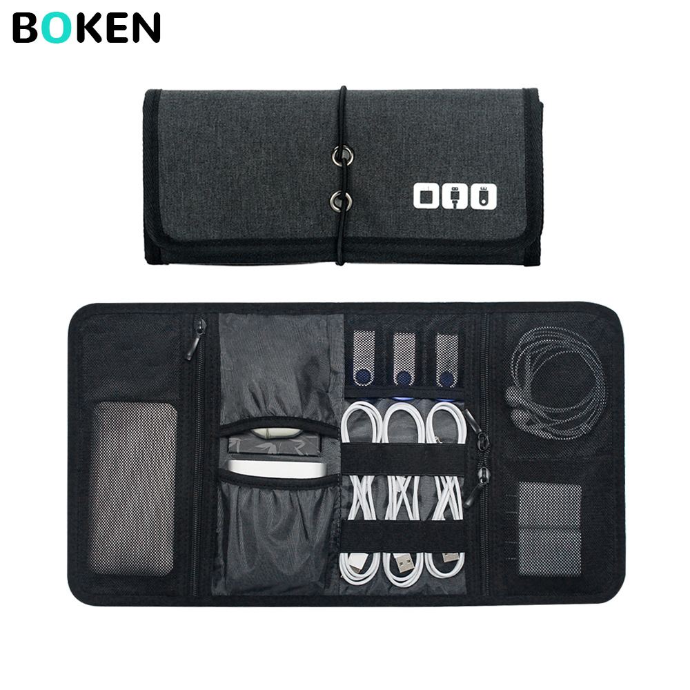Home Office Tech Gadgets - Tas Organizer Teknologi Tempat Penyimpanan Kabel