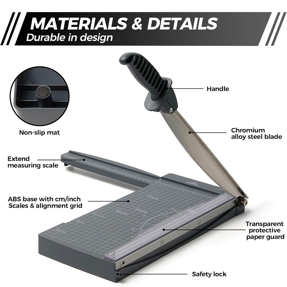 Pemotong Kertas Guillotine 12- - Paper Cutting Guillotine ulasan dan harga